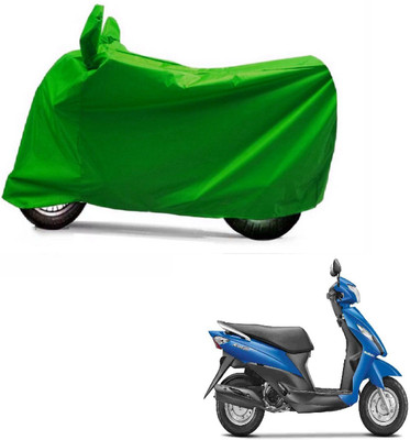 Autocraft Two Wheeler Cover for Suzuki(Hayate, Green)