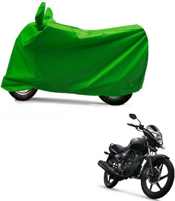 Auto Age Two Wheeler Cover for Honda(CB Unicorn, Green)