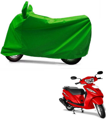 Auto Age Two Wheeler Cover for TVS(Wego, Green)