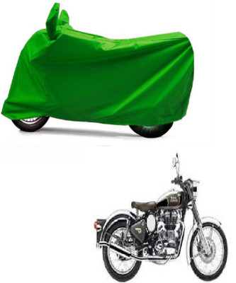 Autocraft Two Wheeler Cover for Royal Enfield(Classic Chrome, Green)