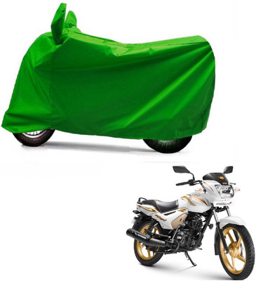 Auto Age Two Wheeler Cover for TVS(Star City, Green)