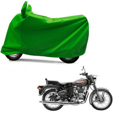 Auto Age Two Wheeler Cover for Royal Enfield(Bullet 500, Green)