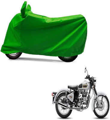 Auto Age Two Wheeler Cover for Royal Enfield(Classic 350, Green)