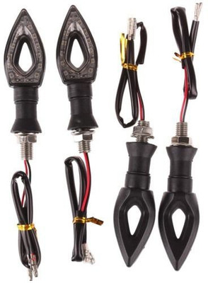 STAR SHINE Front, Side, Rear LED Indicator Light for Universal For Bike Universal For Bike(White)