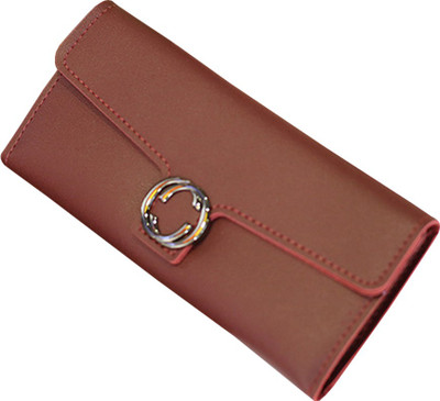 

ZELP Women Black Fabric Wallet(9 Card Slots), Brown