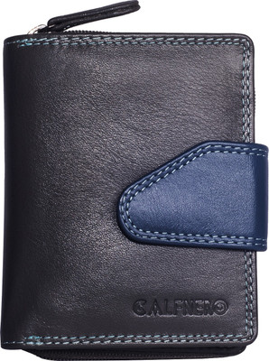 

Calfnero Women Grey Genuine Leather Wallet(9 Card Slots)