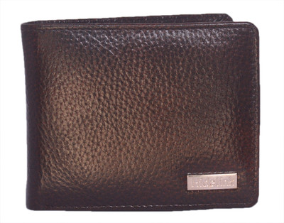 

Hidelink Men Brown Genuine Leather Wallet(6 Card Slots)