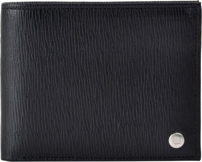 

Hidesign Men Black Genuine Leather Wallet(6 Card Slots), Black grey