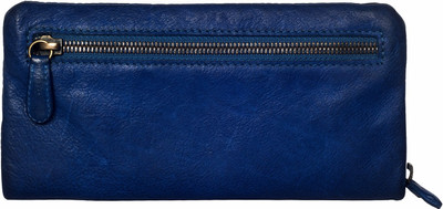 

Calfnero Women Casual Blue Genuine Leather Wallet(6 Card Slots)
