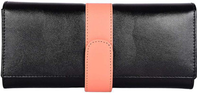 

LI LEANE Women Casual Black Artificial Leather Wallet(8 Card Slots)