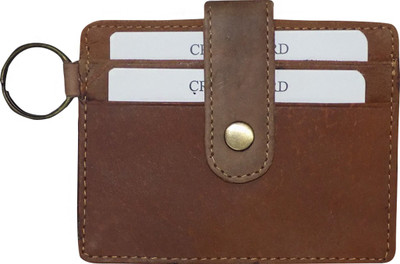 

Style 98 Men Tan Genuine Leather Card Holder(4 Card Slots)