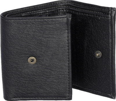 

DSS Men Black Genuine Leather Wallet(5 Card Slots)