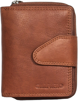 

Calfnero Women Casual Brown Genuine Leather Wallet(15 Card Slots)