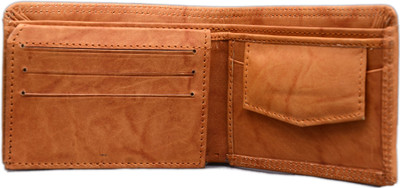 

VSR Men Tan Genuine Leather Wallet(8 Card Slots)