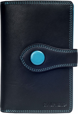 

Calfnero Women Black Genuine Leather Wallet(8 Card Slots)