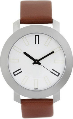 Miss Perfect Abx-0164-WHT BRN Basic elementary design Modest Series Watch - For Men Watch - For Men