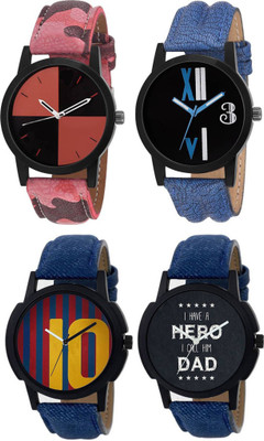 

FabSale Stylish Designer Richlook Combo Set Of Four For Couple Watch - For Men & Women