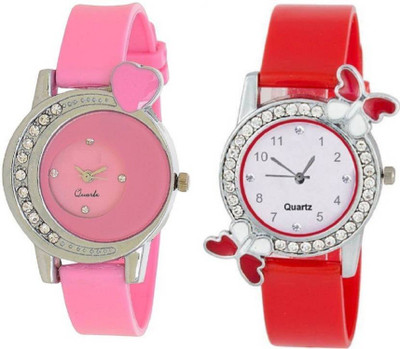 

iDIVAS ALK 55270 Heart and butterfly Desing With 1 year Warranty Watch - For Women