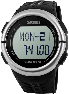 

Skmei Multifunctional Heart Rate Tracking 3D Pedometer LED Watch - For Men