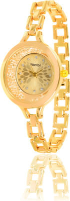 

Wanton 01W02N1TN Gold fancy flower dial bracelet exclusive watch for women Watch - For Girls