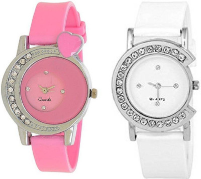 

iDIVAS ALK 55269 C later shape and Heart desing With 1 year Warranty Watch - For Women