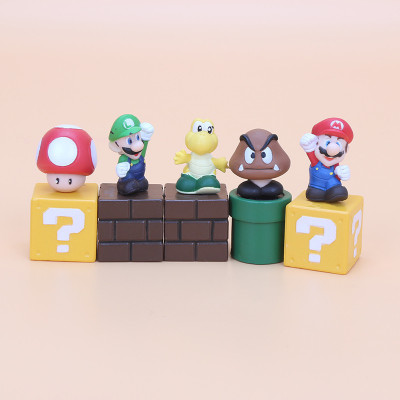 

ZenShanti Super Mario Bros | 2 inch Mario, Luigi, Goomba, KoopaTroop,Toad | 5 pcs/set toys(Multicolor)