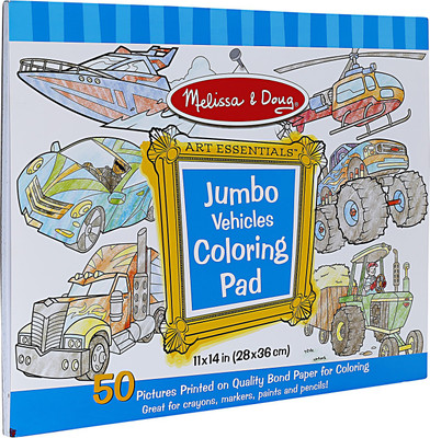 

Melissa & Doug Jumbo Coloring Pad Vehicles