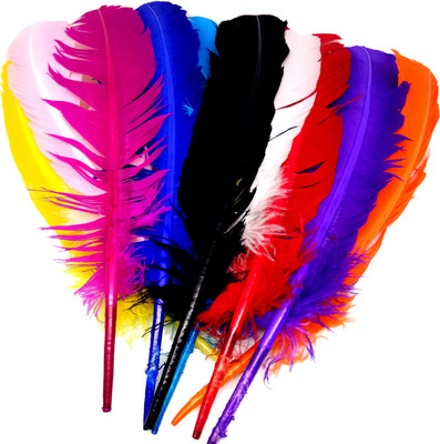

Aadya Crafts Colourful Feathers Plain Large
