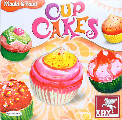 

Toy Kraft Mould And Paint; Cup Cakes Playset
