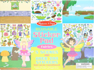 

Melissa & Doug Fairies; Reusable Sticker Pad