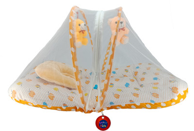 

Aayat Kids International Skin Friendly Super Premium Orange Apple with Hanging Toys 01 Baby Bed Attractive(Fabric, Multicolor)