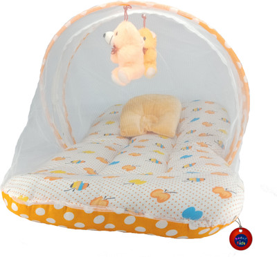 

Aayat Kids International Skin Friendly Super Premium Orange Apple with Hanging Toys 03 Baby Bed Attractive(Fabric, Multicolor)