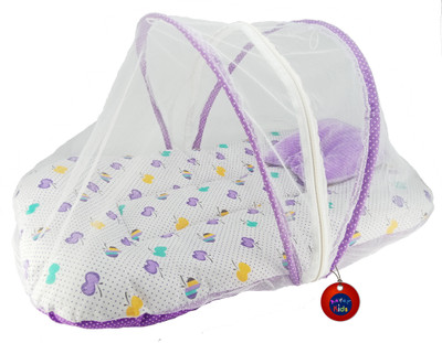 

Aayat Kids International Skin Friendly Super Premium Purple Apple 04 Baby Bed Attractive(Fabric, Multicolor)
