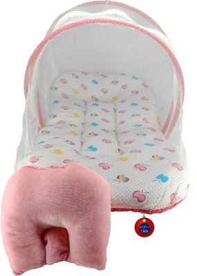 

Aayat Kids International Skin Friendly Super Premium Pink Apple 04 Baby Bed Attractive(Fabric, Multicolor)