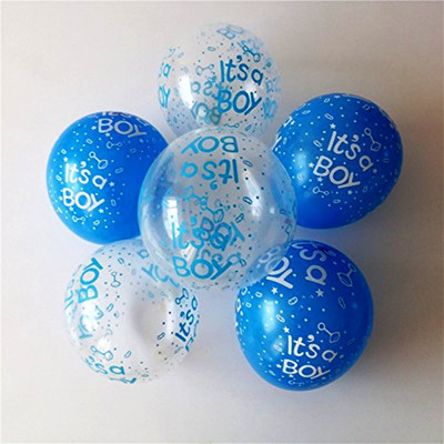 

Themez Only Printed METALLIC HD BALLOONS – It’s a BOY – 2 PACKETS (50 balloons) Balloon(Multicolor, Pack of 2)