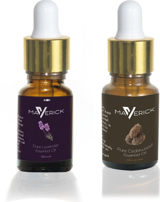

Maverick Pure Lavender & Cedarwood essential oil Double pack with dropper(10 ml)