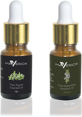 

Maverick Pure Rosemary & Thyme essential oil Double pack with dropper(10 ml)