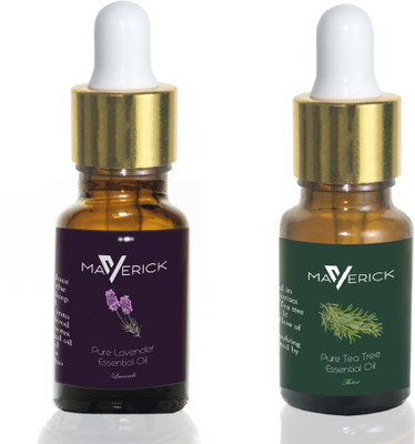 

Maverick Pure Lavender & Tea tree essential oil Double pack with dropper(10 ml)