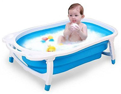 Lifestyle-You Children Folding Tub. Bathing Tub for Kids. (Blue)(Blue)