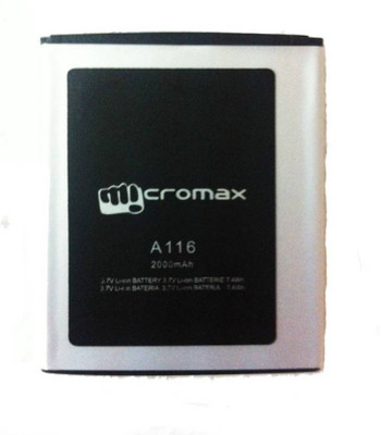 

Micromax Battery - A 116 (2000 mah)(Black)