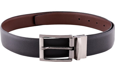 

Zido Men Formal Black Genuine Leather Reversible Belt