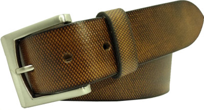 

WMAS Leather World Men Casual, Formal, Party Yellow Genuine Leather Belt