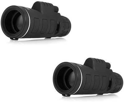 

ReTrack SET OF 2PC 40x60mm Night Vision/High Definition/Handheld Hiking Traveling Portable With Mobile Clip Monocular(40 mm, Black)