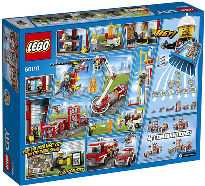 

Lego City Fire Fire Station(Multicolor)