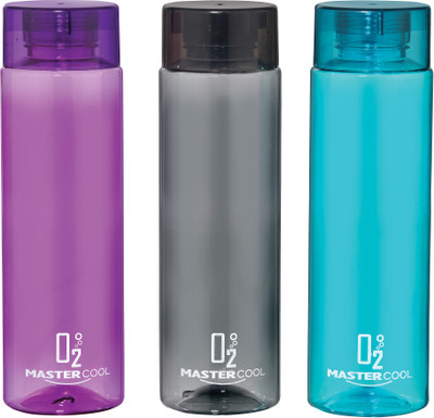 Mastercool O2 Premium 1000 ml Bottle(Pack of 3, Blue, Grey)