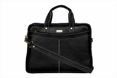 

SCHARF Hilton Ted - Truth of Incorportion 15.6" Laptop - Macbook Shoulder Messenger Bag Medium Briefcase - For Men & Women(Black)