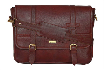 

SCHARF Boston Sebastine - Rar File 15.6" Laptop - Macbook Shoulder Messenger Bag Medium Briefcase - For Men & Women(Brown)