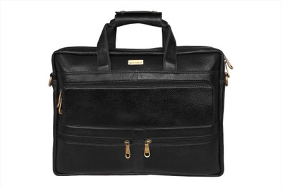 

SCHARF Ser Jim Alberto - Eager Beaver 17" Laptop - Macbook Shoulder Messenger Bag Medium Briefcase - For Men & Women(Black)