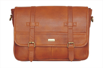 

SCHARF Boston Sebastine - Rar File 15.6" Laptop - Macbook Shoulder Messenger Bag Medium Briefcase - For Men & Women(Tan)
