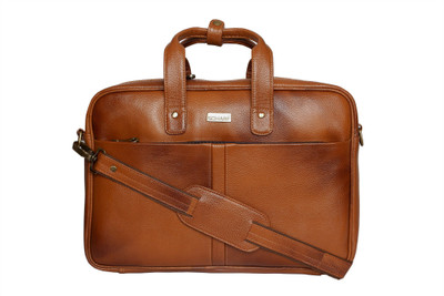 

SCHARF RT Medium Briefcase - For Men & Women(Tan)